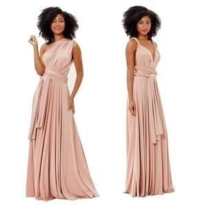 TwoBirds Rosewood Convertible Ballgown